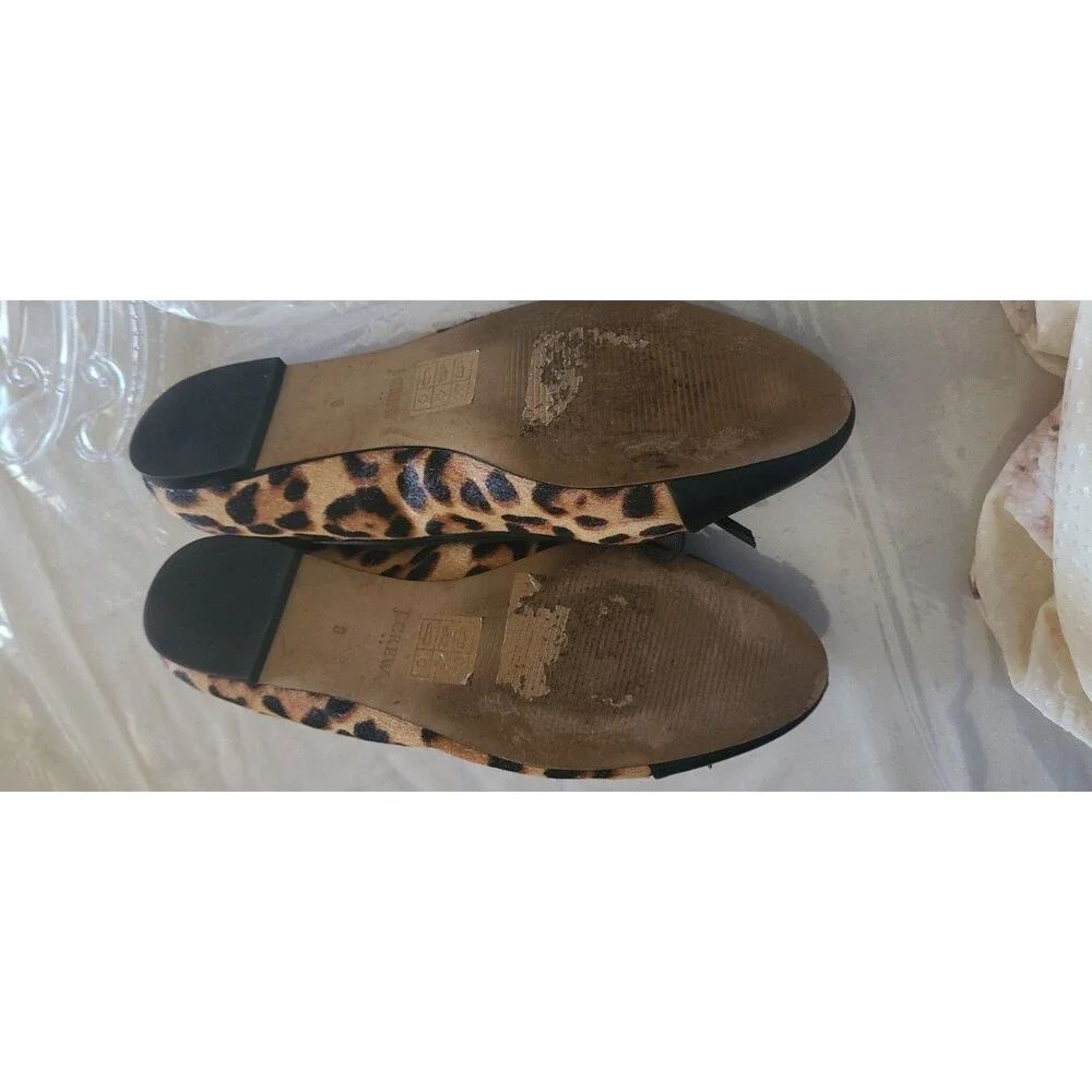 J.Crew Animal Print Calf Hair Loafer Flats Shoes Cap Toe Size 9 Women's